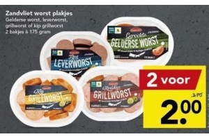 zandvliet worst plakjes