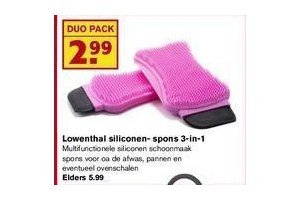 lowenthal siliconen spons 3 in 1