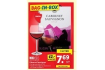 cabernet sauvignon bag in box