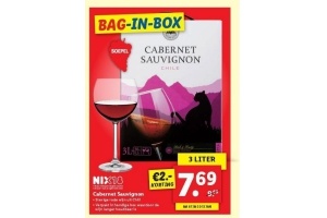 cabernet sauvignon bag in box