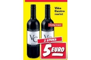 vina castro merlot 750 ml