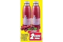 i m juice sinaasappel cranberry en framboos