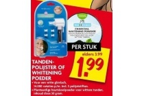 tandenpolijster of whitening poeder