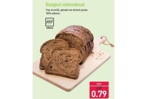 biologisch volkorenbrood