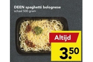 deen spaghetti bolognese