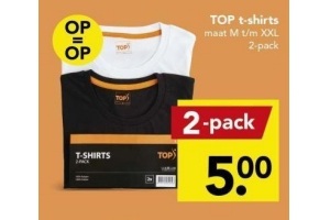 top t shirts 2 pack nu voor maar eur5 00