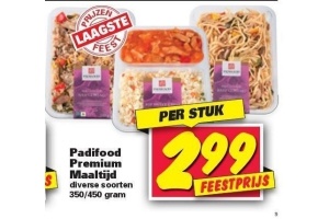 padifood premium maaltijd nu voor eur2 99