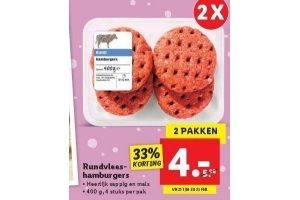 rundvlees hamburger