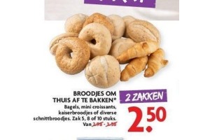 broodjes om thuis af te bakken