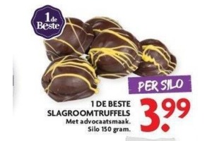 1 de beste slagroomtruffels