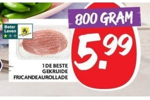 1 de beste gekruide fricandeaurollade