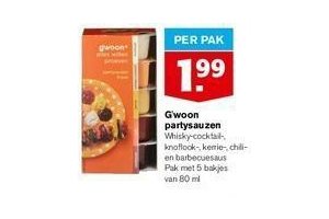 g woon partysaus