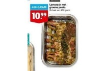 lamsrack met groene pesto