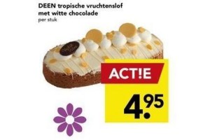 deen tropische vruchtenslof met witte chocolade