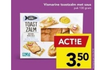 vismarine toastzalm met saus