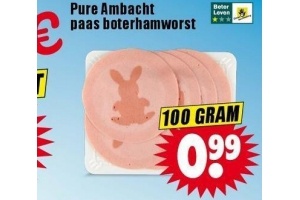 pure ambacht paas boterhamworst