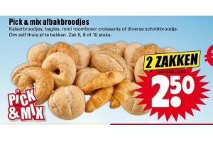 pick en mix afbakbroodjes