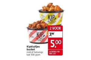 kipkluifjes bucket