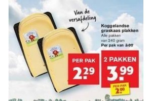 koggelandse graskaas plakken