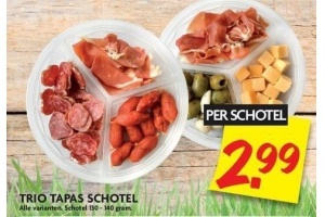 trio tapas schotel