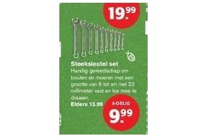 steeksleutelset