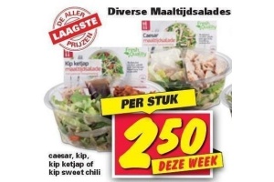 diverse maaltijdsalades