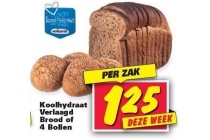 koolhydraat verlaagd brood of bollen