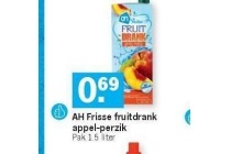 ah frisse fruitdrank 1 5 liter