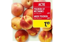 perziken of nectarines