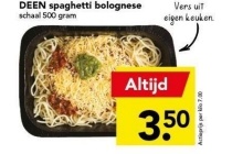 deen spaghetti bolognese