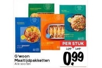 g woon maaltijdpakketten