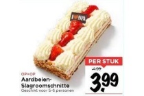 aardbei slagroom schnitte