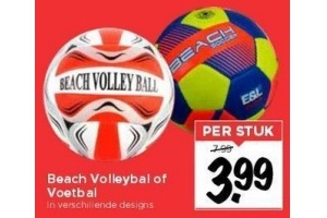 beach volleybal of voetbal