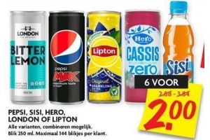 pepsi sisi hero london of lipton