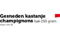 gesneden kastanje champignons