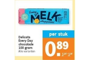 delicata every day chocolade 100 gram