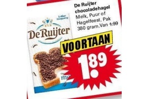 de ruijter chocoladehagel