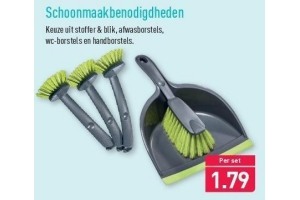 schoonmaakbenodigdheden