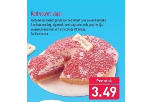 red velvet vlaai