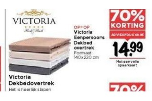 victoria eenpersoons dekbedovertrek