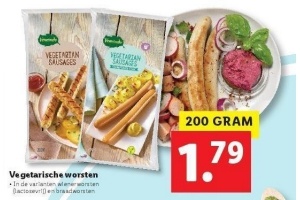 vegetarische worsten