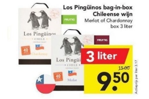 los pingueinos bag inbox chileense wijn