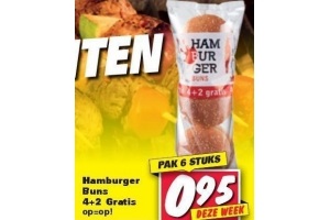 hamburger buns 4 2 gratis