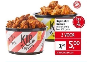 kipkluifjes bucket