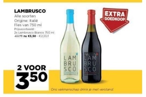 lambrusco wijn 0 75 l