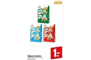 balconi wafers nu voor eur1 00