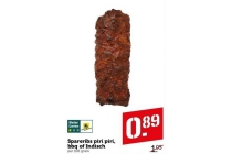 spareribs piri piri bbq of indisch