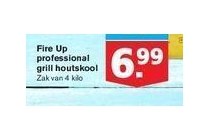 fire up professional grill houtskool