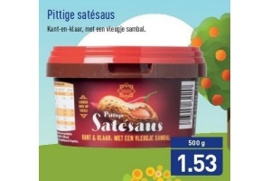 pittige satesaus