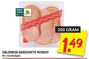 gelders gekookte worst